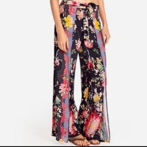 Johnny Was mono Pant split leg floral beach